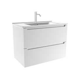 Тумба для ванной комнаты ЗОВ Дион, с раковиной, Белый мат 60