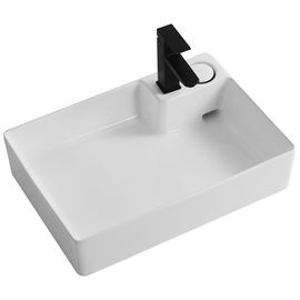 Раковина накладная Oliveeka 9716B на столешницу 600-420 белая