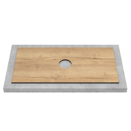 Столешница компакт-плита 13 Галифакс, 1 вырез, 895х458 мм