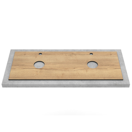 Столешница компакт-плита 13 Галифакс, 4 выреза, 1195х458 мм