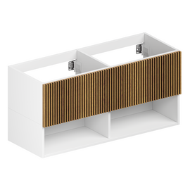 Тумба для ванной комнаты ЗОВ Кито-2, под столешницу, Белый/Тростник 120