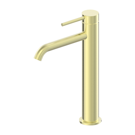 High basin mixer Oliveeka 88239017, brushed gold