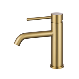 SS basin mixer Oliveeka 962001, brushed gold