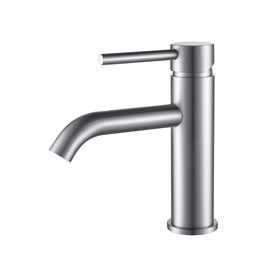 SS basin mixer Oliveeka 962001, brushed nickel