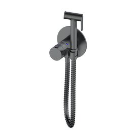 Thermostatic concealed spray gun shower mixer Oliveeka 829909,  brushed gun metal