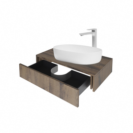 Тумба под раковину Токио, Древесина Белая 70 / столешница ЛДСП Древесина Белая с 2 вырезами [CLONE] [CLONE] [CLONE] [CLONE] [CLONE]