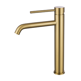 SS high basin mixer Oliveeka 962002, brushed gold