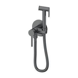Concealed spray gun shower mixer Oliveeka 829902, brushed gun metal