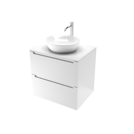 Тумба для ванной комнаты ЗОВ Дион, под раковину, Белый мат/Дуб 60 [CLONE] [CLONE] [CLONE]