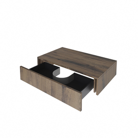 Тумба под раковину Токио премиум TP80AWPTOC0, Древесина Аттик 80 / столешница ЛДСП Древесина Аттик без вырезов