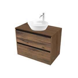 Тумба под раковину Парма P80LA0MAMC1B-LDSPA, столешница ЛДСП Аттик / Аттик 80