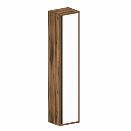 Шкаф-пенал для ванной комнаты ЗОВ Парма, Аттик/Белый мат-B 150