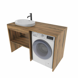 Тумба Стамбул S130LAW0LAWWMC2BC, Древесина Аттик 130 (2 выреза BC)