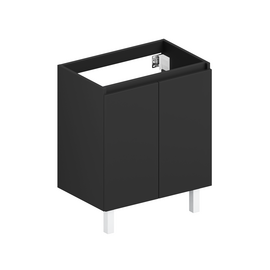 Тумба для ванной ЗОВ Монови, под раковину, на ножках, Антрацит 60