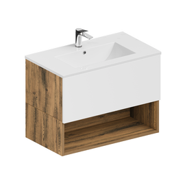 Тумба для ванной комнаты ЗОВ Кито, с раковиной, Белый мат 60 [CLONE] [CLONE] [CLONE]