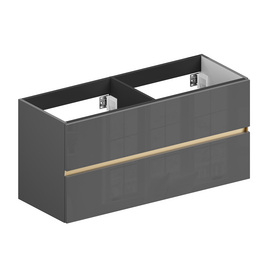 Тумба для ванной комнаты ЗОВ Лира, под раковину, Грифель глянец 120