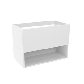 Тумба для ванной комнаты ЗОВ Кито-2, под столешницу, Белый мат 90
