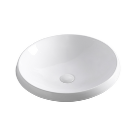 Раковина в ванную Oliveeka 8112 полувстраиваемая белая