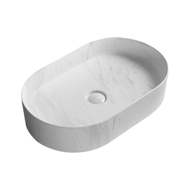 Раковина накладная Oliveeka 0055-MM-1 матовый мрамор