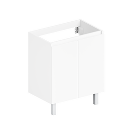 Тумба для ванной ЗОВ Монови, под раковину, на ножках, Белая 80