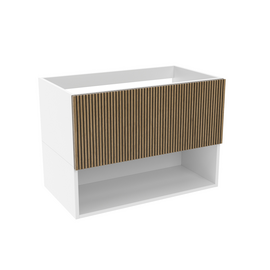 Тумба для ванной комнаты ЗОВ Кито-2, под столешницу, Белый/Тростник 60