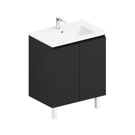 Тумба для ванной ЗОВ Монови, с раковиной, на ножках, Белая 60 [CLONE] [CLONE] [CLONE]