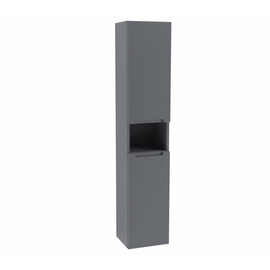 Шкаф-пенал для ванной комнаты ЗОВ Дион, Графит мат 150