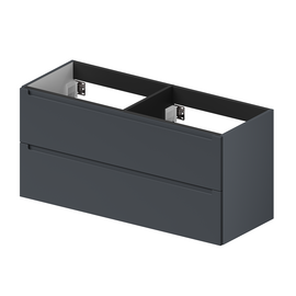 Тумба для ванной комнаты ЗОВ Дион, под раковину, Графит мат 120