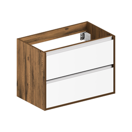 Тумба для ванной комнаты ЗОВ Парма, под раковину, Аттик/Белый мат-A 60