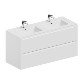 Тумба для ванной комнаты ЗОВ Дион, с раковиной, Белый мат 120