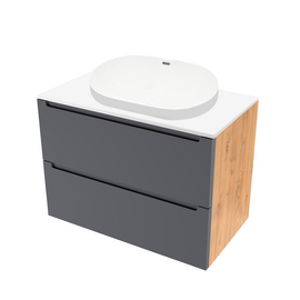 Тумба под раковину Кито K70LW0MWM-LDSPW6002, Белая столешница ЛДСП/Раковина /Белый мат 70 [CLONE] [CLONE] [CLONE] [CLONE]