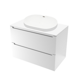 Тумба под раковину Кито K70LW0MWM-LDSPW6002, Белая столешница ЛДСП/Раковина /Белый мат 70 [CLONE] [CLONE]