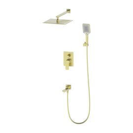 Three ways concealed shower mixer 939003, brushed gold