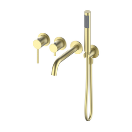 Душевая система для ванны скрытого монтажа Oliveeka OL-889017-BG, золотой матовый