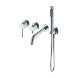 Душевая система для ванны скрытого монтажа Oliveeka OL-889017-CR, хром