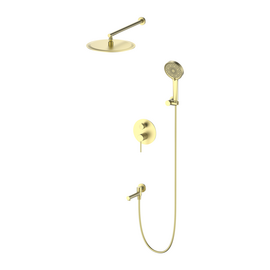 Three ways concealed shower mixer 939017, brushed gold
