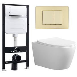 Комплект унитаза с инсталляцией Oliveeka  M-6601A-YJ-2280-011-GD