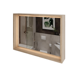 Полка с зеркалом Парма, Дуб 60