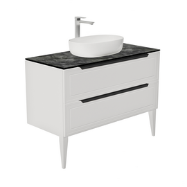 Тумба со столешницей Севилья 100, Белый мат / Столешница компакт-плита, Куритиба