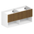 Тумба для ванной комнаты ЗОВ Кито-2, под столешницу, Белый/Тростник 120 Тумба для ванной комнаты ЗОВ Кито-2, под столешницу, Белый/Тростник 120