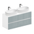 Тумба для ванной комнаты ЗОВ Лира, белая столешница, Адриатик 120 Тумба для ванной комнаты ЗОВ Лира, белая столешница, Адриатик 120