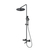 Three ways themostatic shower set Oliveeka 739902, brushed gun metal