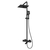 Three ways themostatic shower set Oliveeka 739901, matte black Three ways themostatic shower set Oliveeka 739901, matte black