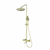 Three ways themostatic shower set Oliveeka 739902, brushed gold