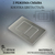 Button for installation Oliveeka 011B-BR Steel - Image 3