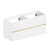 Тумба для ванной комнаты ЗОВ Лира, под раковину, Белый глянец 120 Тумба для ванной комнаты ЗОВ Лира, под раковину, Белый глянец 120
