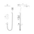 Three ways concealed shower mixer 939003, brushed nickel - Image 2 Three ways concealed shower mixer 939003, brushed nickel - Image 2