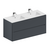 Тумба для ванной комнаты ЗОВ Дион, с раковиной, Графит мат 120 Тумба для ванной комнаты ЗОВ Дион, с раковиной, Графит мат 120