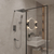 Three ways concealed shower mixer 939003, brushed nickel Three ways concealed shower mixer 939003, brushed nickel