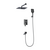 Three ways concealed shower mixer 939003, brushed gun metal Three ways concealed shower mixer 939003, brushed gun metal
